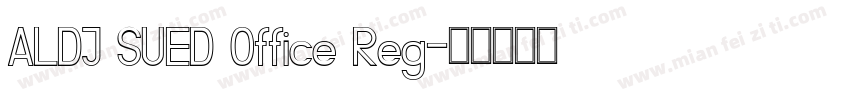 ALDI SUED Office Reg字体转换